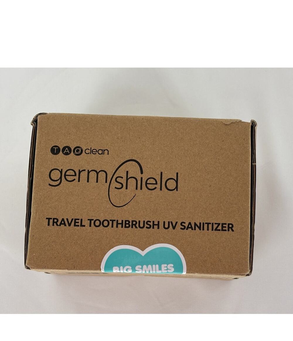 TAO Clean Germ Shield Travel Toothbrush UV Sanitizer White New in Box